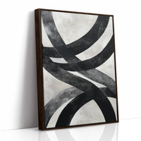 Bold Curves Dance In Monochrome