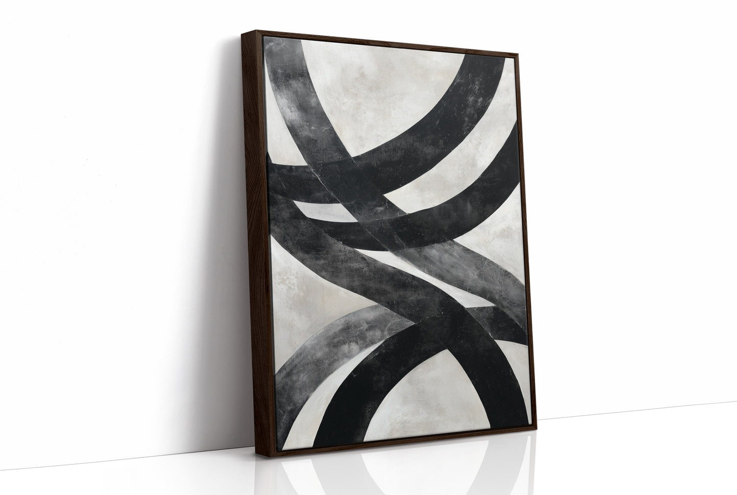 Bold Curves Dance In Monochrome