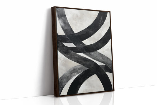 Bold Curves Dance In Monochrome