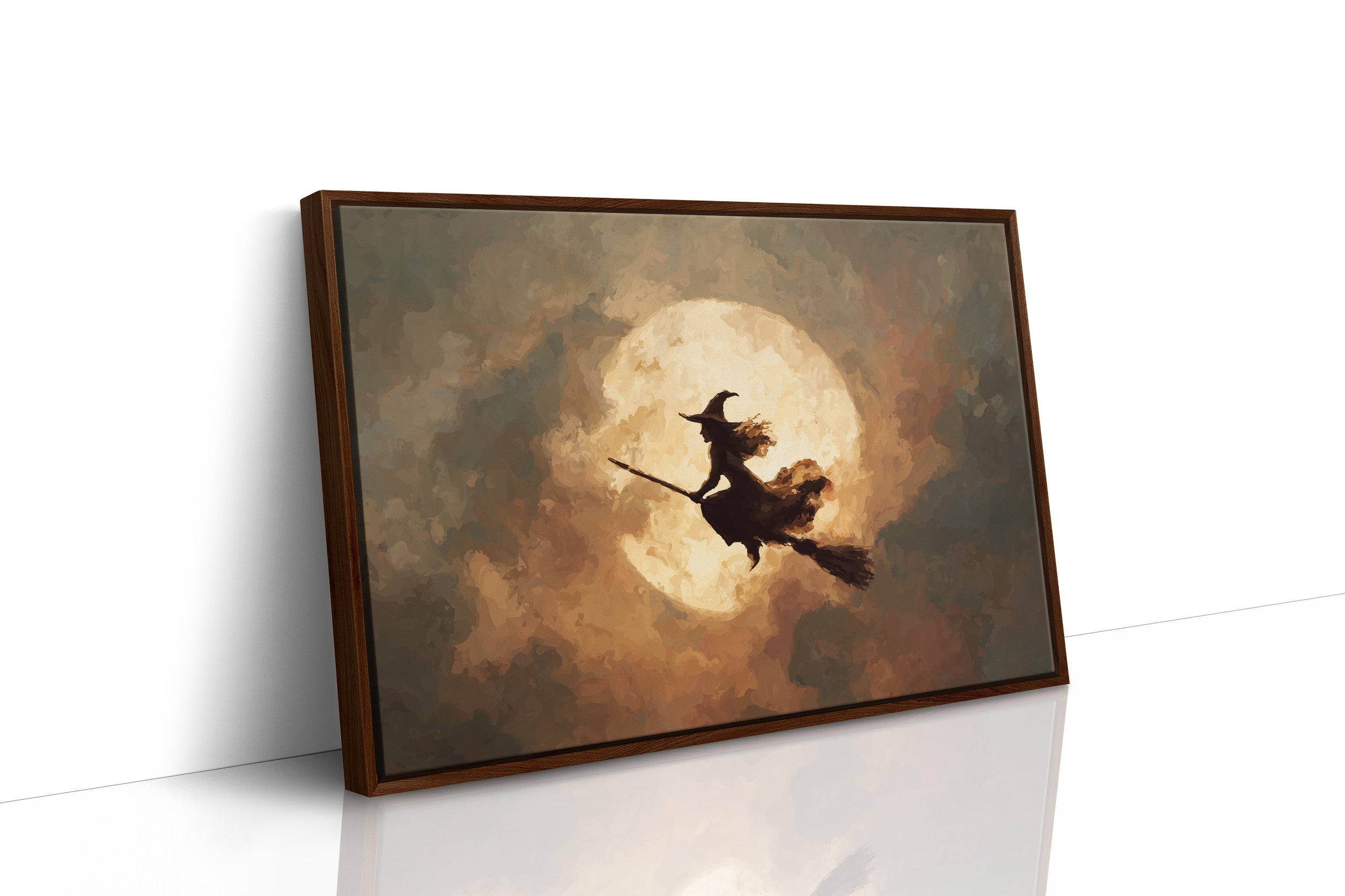 Autumn Flight Across Harvest Moon