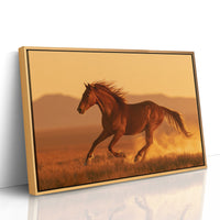 Chestnut Mustang at Golden Hour