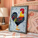 Morning Rooster Meets Portuguese Tiles