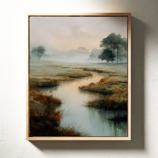 Morning Mist Over Still Waters