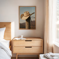 Cowboy Hat on Fence Post