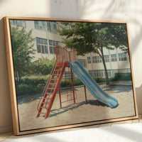Empty Playground Holds Summer Memories
