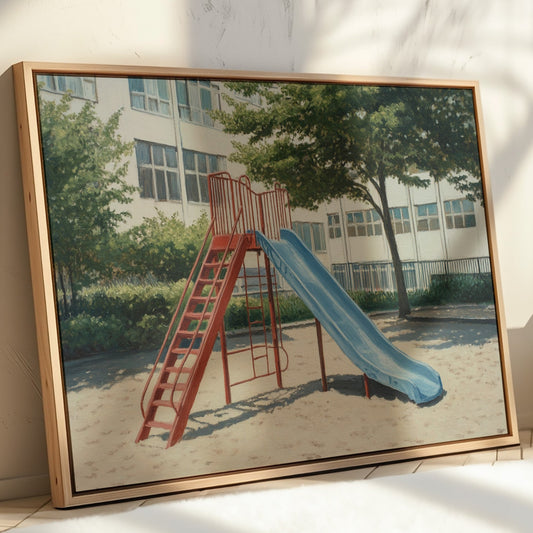 Empty Playground Holds Summer Memories
