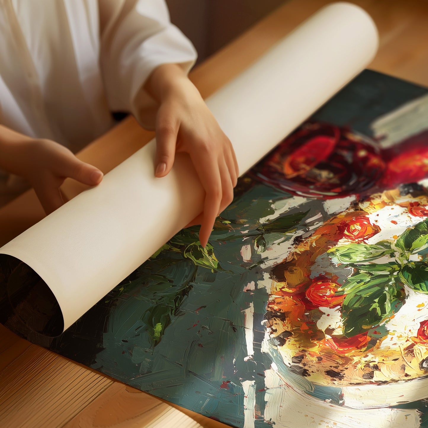 Pizza in Candlelight