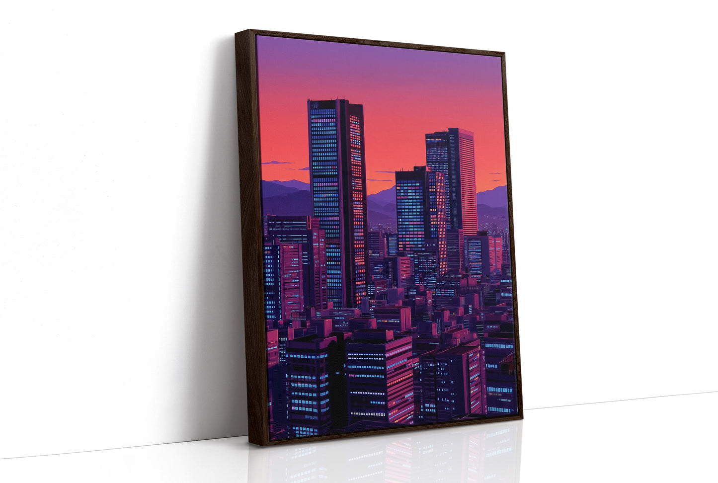 Neon Towers Paint Twilight Dreams