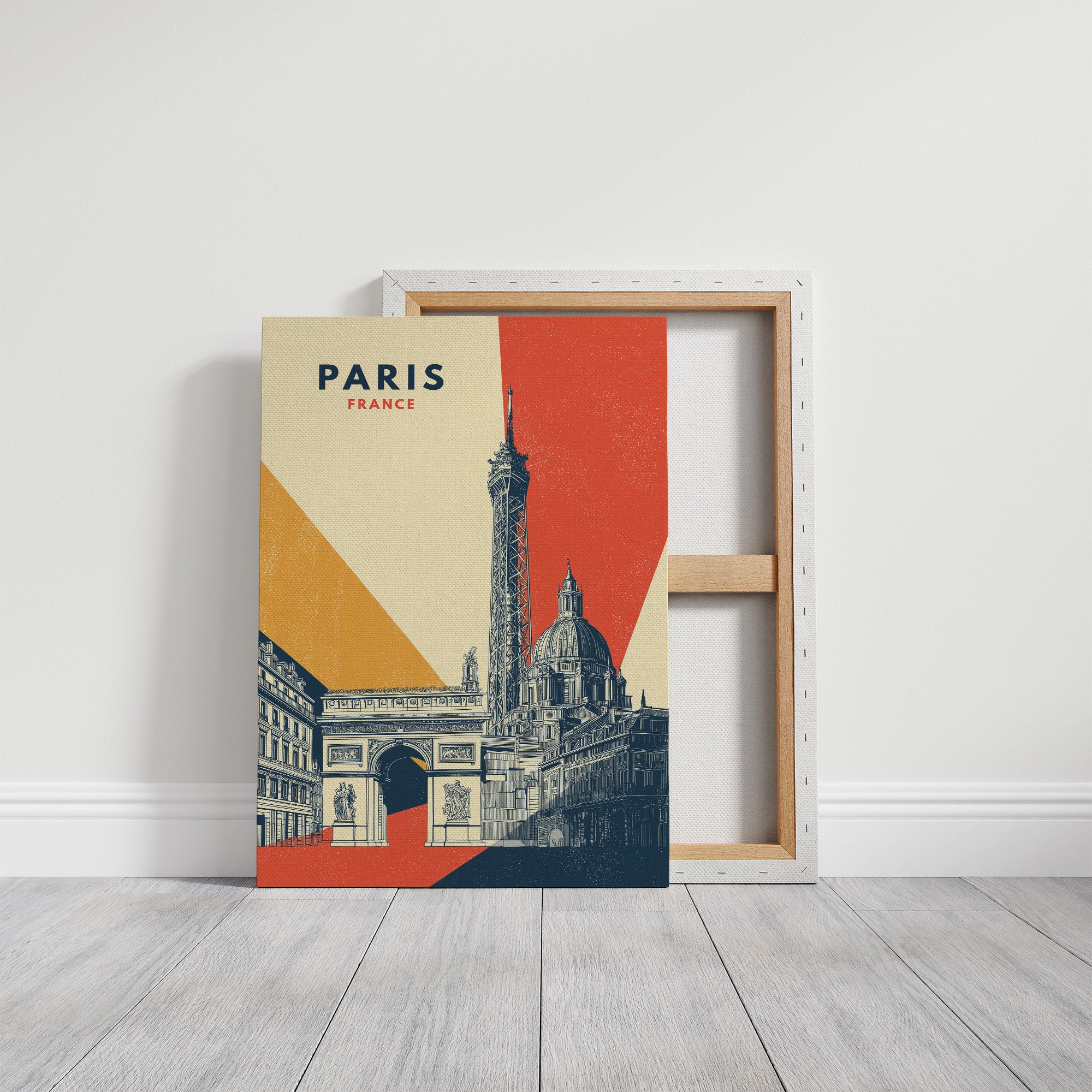 Geometric Homage to Parisian Icons