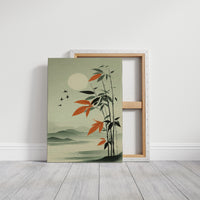 Bamboo Leaves Chase Morning Birds