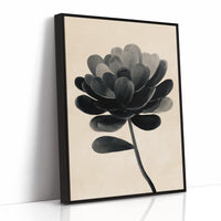 Monochrome Bloom in Shadowed Elegance