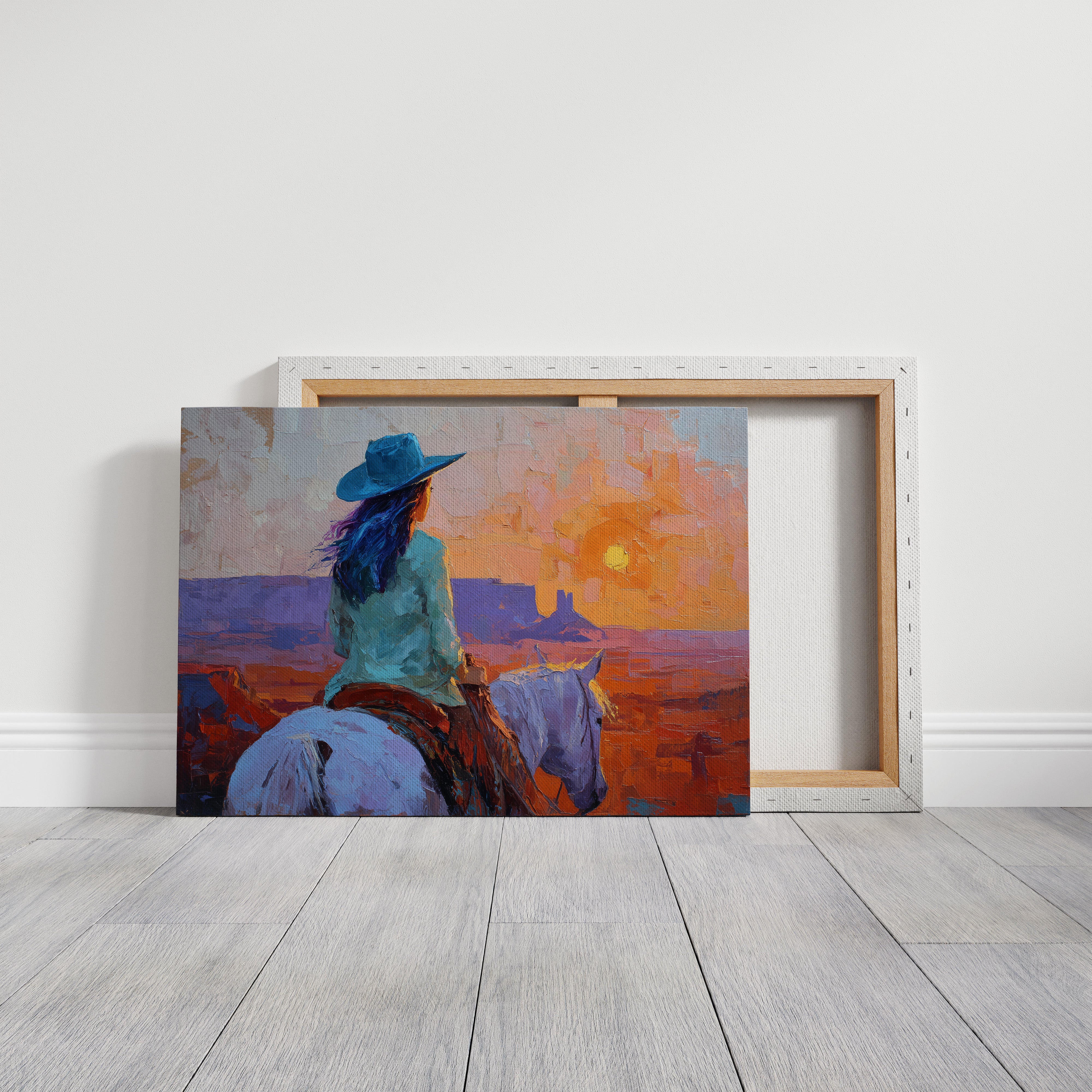 Wild Horses Chase Desert Sunsets