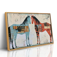Two Horses, Painted Sides