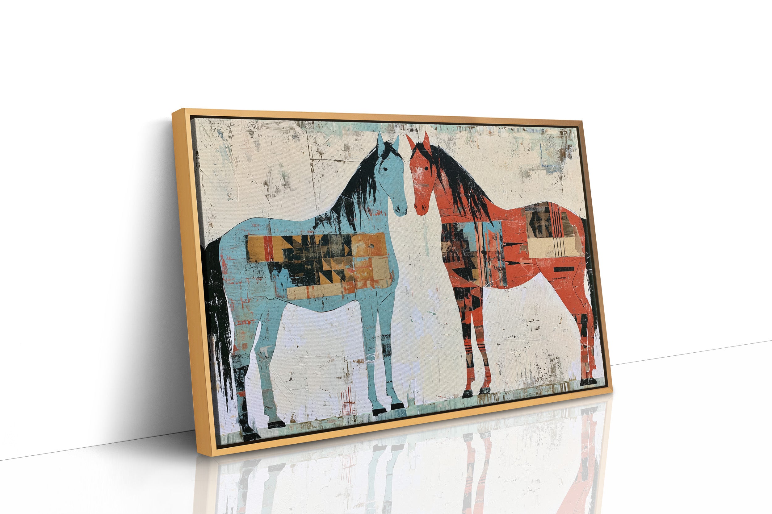 Two Horses, Painted Sides