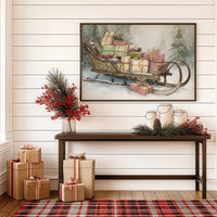 Vintage Sleigh Carries Winter's Promises