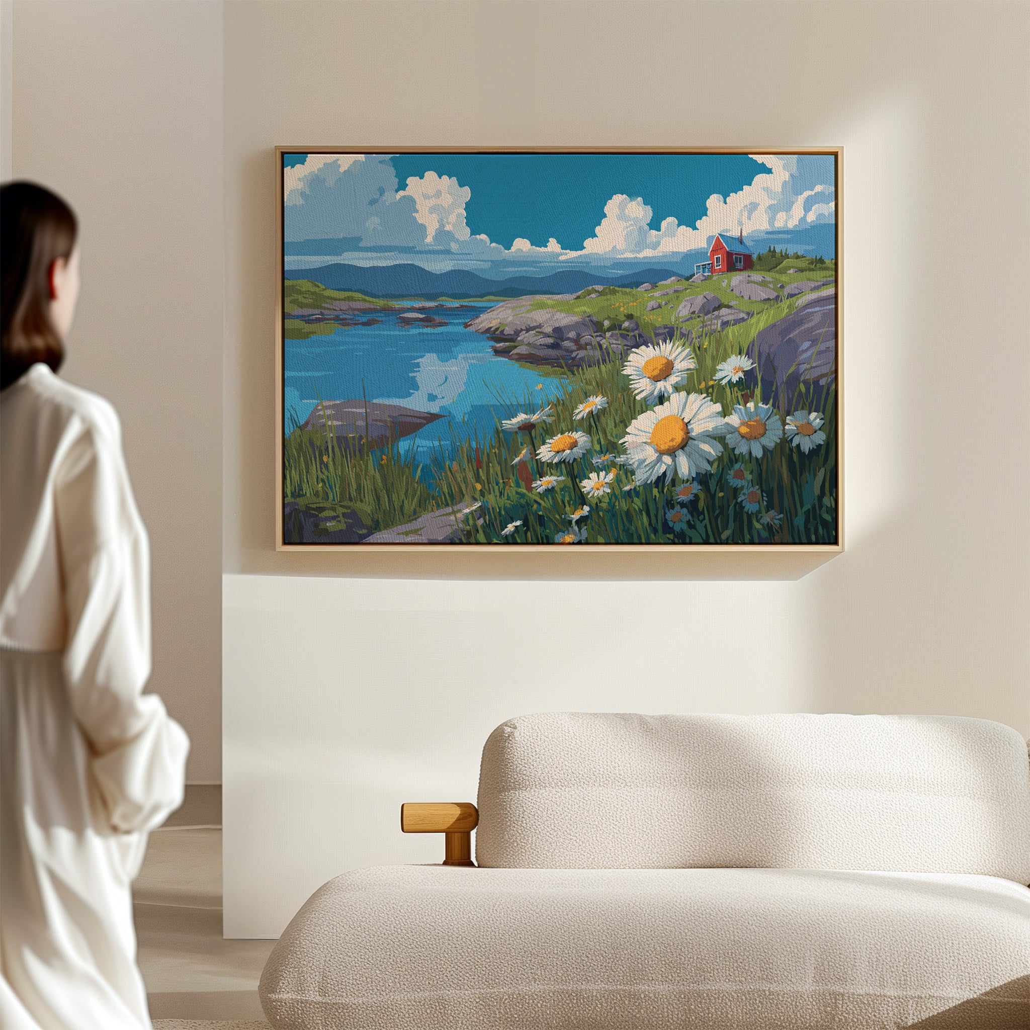 Daisies Dance Above Northern Waters