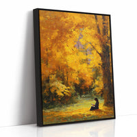 October Pages Between Golden Branches