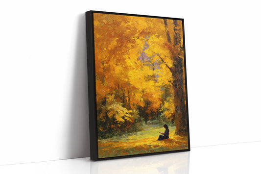 October Pages Between Golden Branches