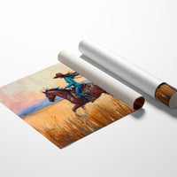 Cowgirl Ride at Sunset Plains