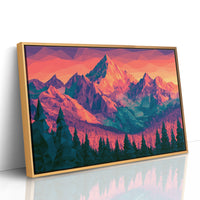 Low Poly Mountain Sunset