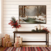 Winter Stream Carries Autumn's Memory