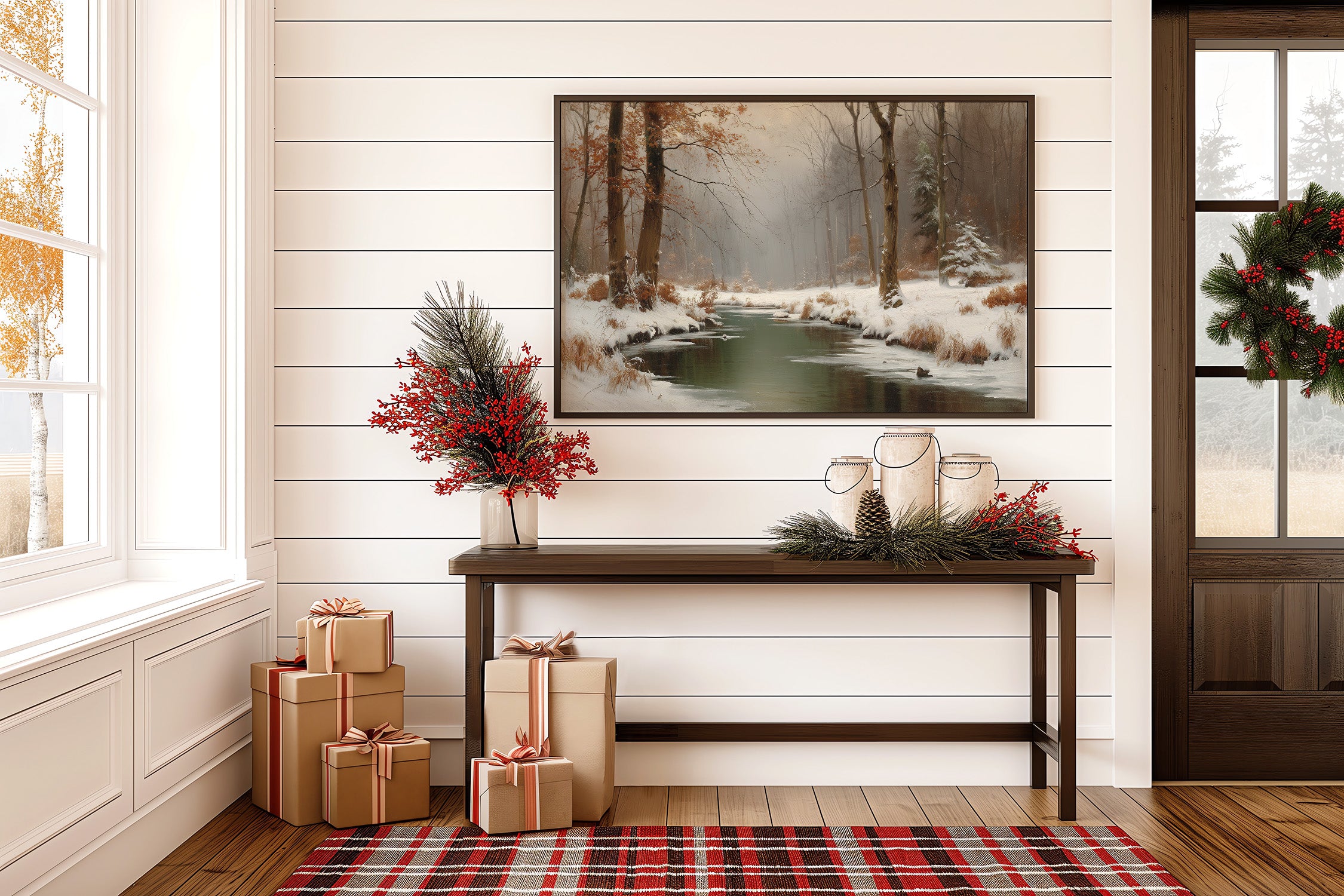 Winter Stream Carries Autumn's Memory