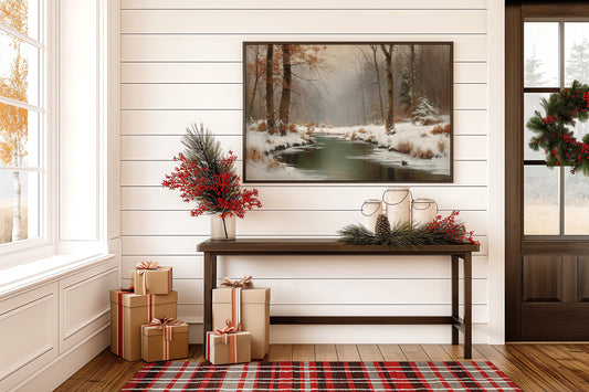 Winter Stream Carries Autumn's Memory