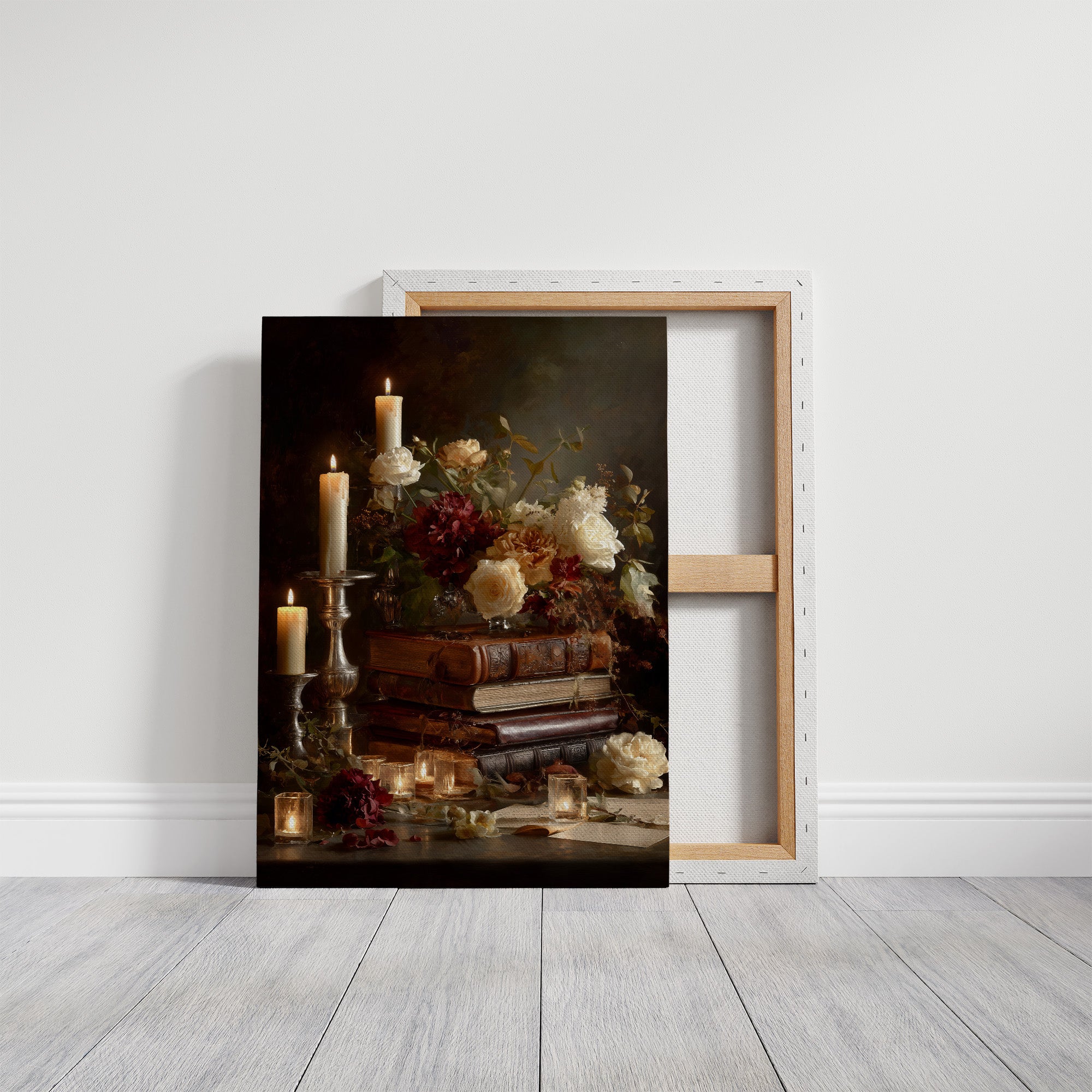 Candlelit Verses Among Autumn Blooms
