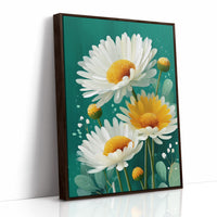 Summer Daisies Dance In Emerald Light