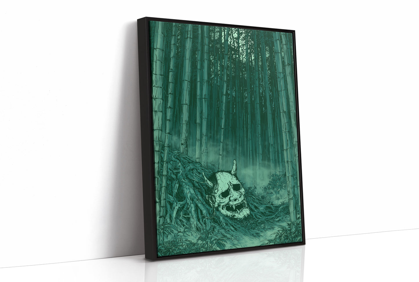 Oni Skull in the Bamboo Grove