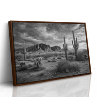 Saguaros Dance Under Storm Clouds