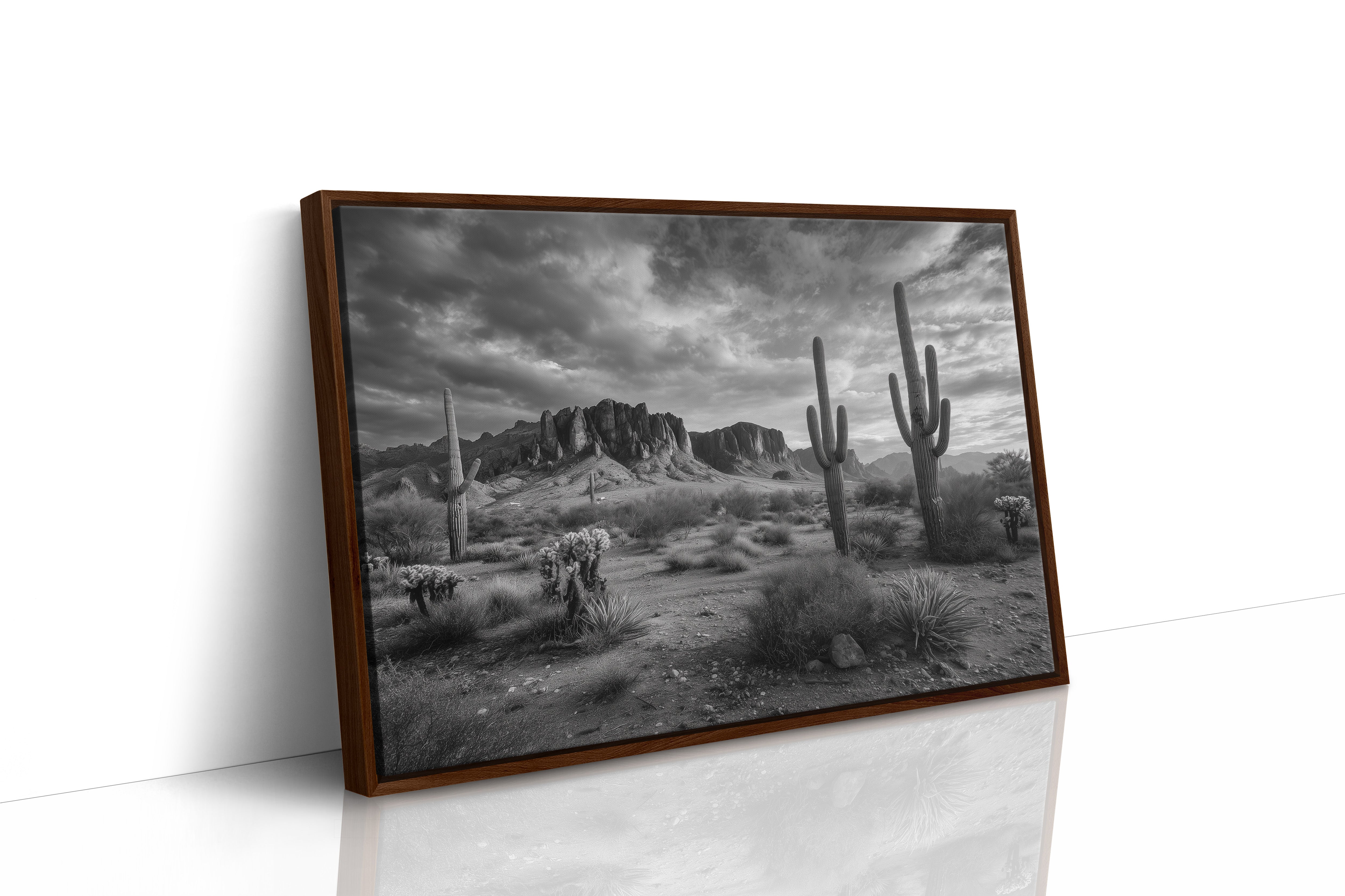 Saguaros Dance Under Storm Clouds