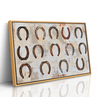 Fourteen Rusted Horseshoes