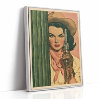 The Cactus Standoff: Vintage Pulp Cowgirl