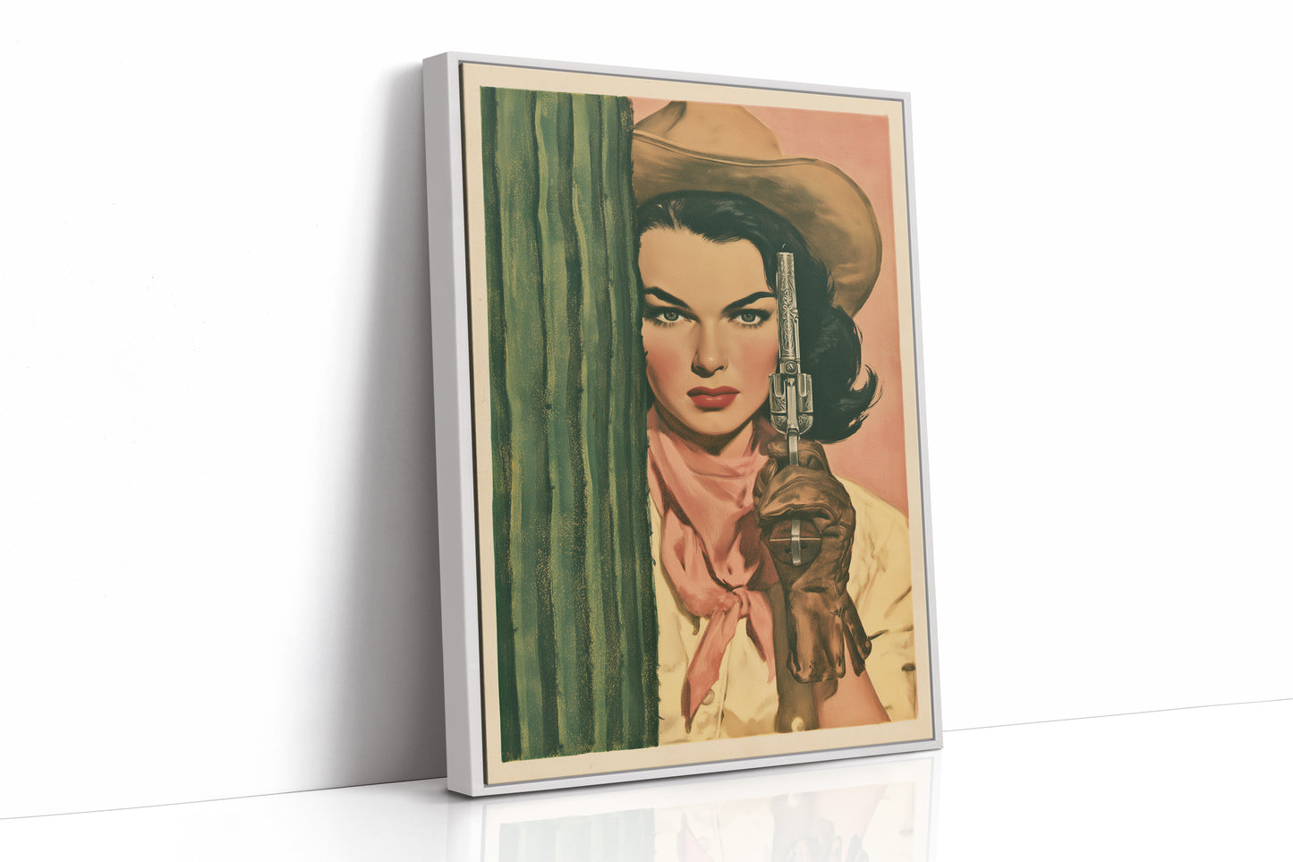 The Cactus Standoff: Vintage Pulp Cowgirl