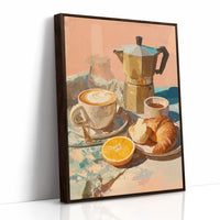 Golden Hour Brews On Painted Linen
