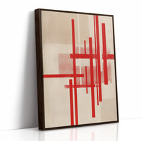 Red Lines Dance Through Morning Light