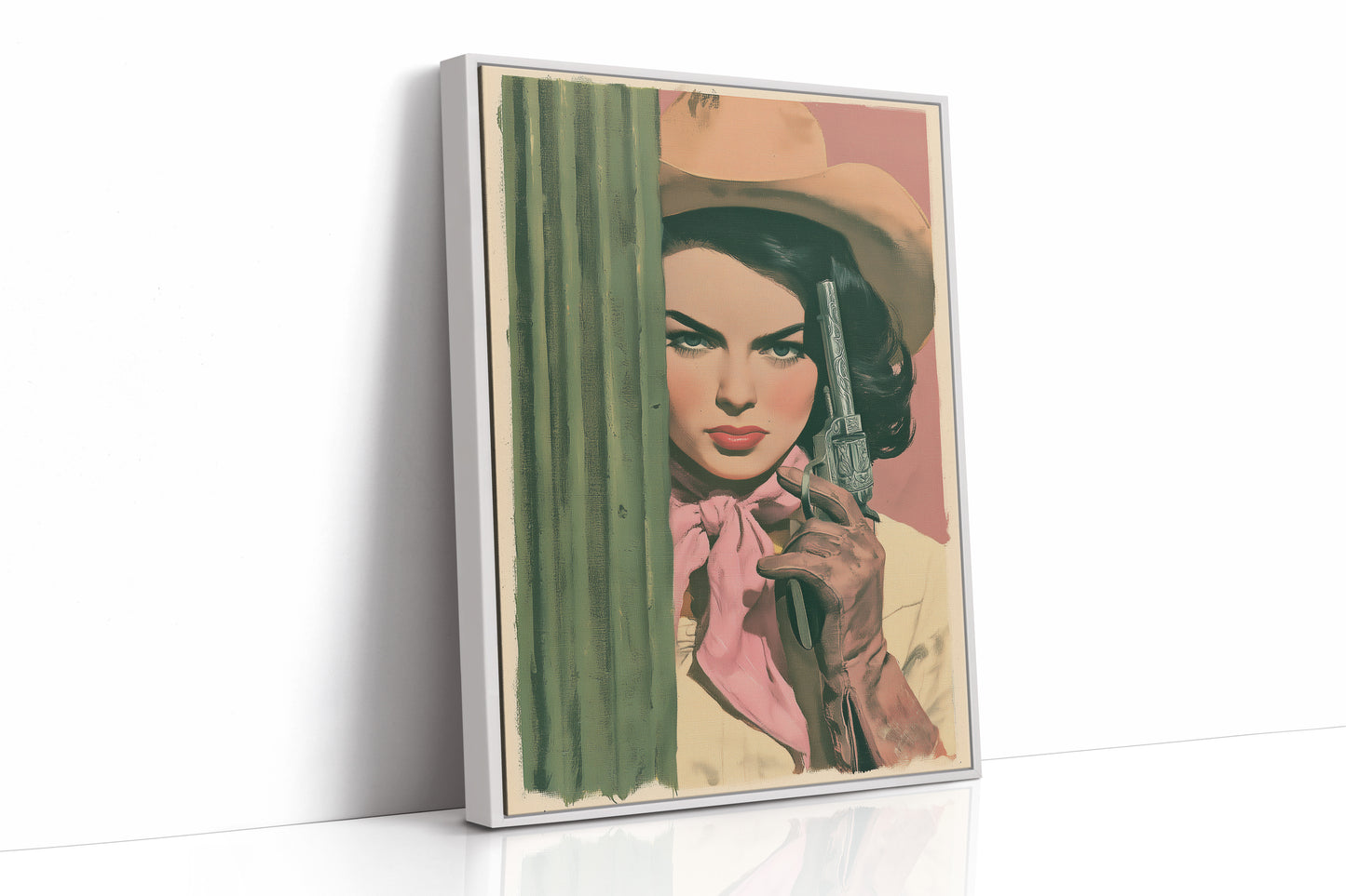 Cactus Cowgirl: The Painterly Standoff