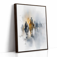 Riders Vanish Into Morning Haze