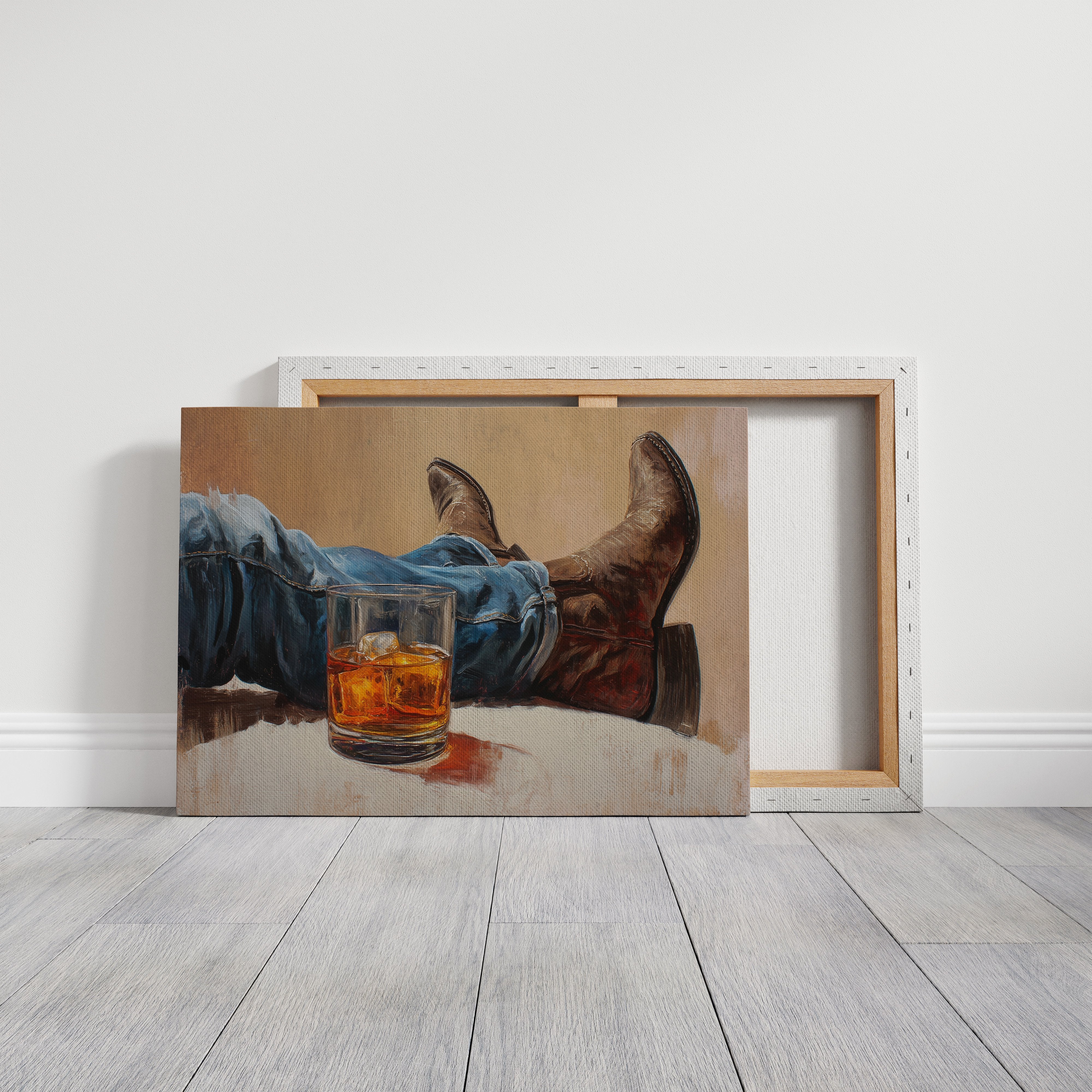 Evening Pause In Leather Boots