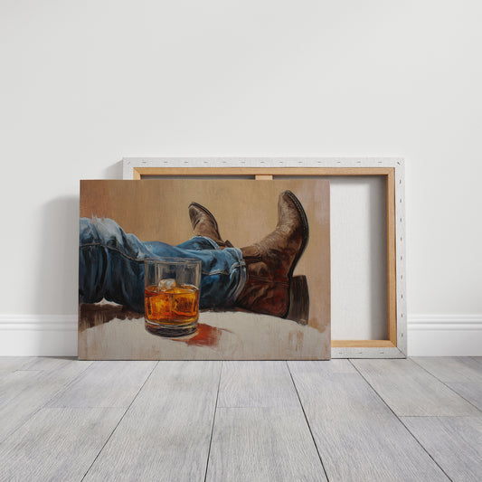Evening Pause In Leather Boots