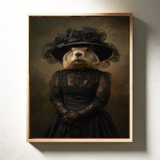 Elegant Rodent in Victorian Attire