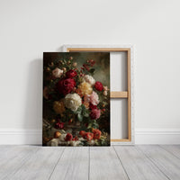 Peonies Bloom Against Velvet Darkness
