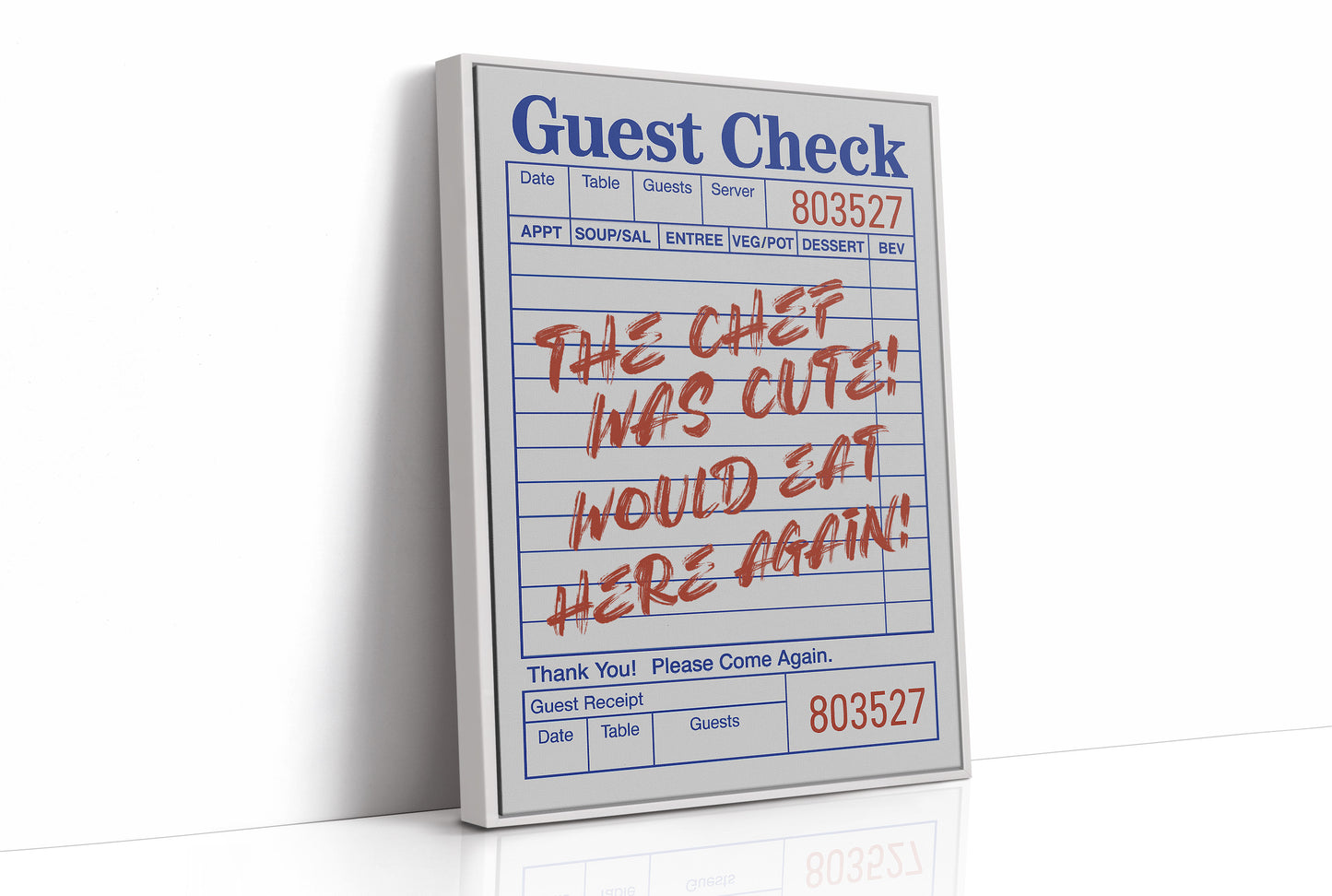 Culinary Confessions on Receipt Paper