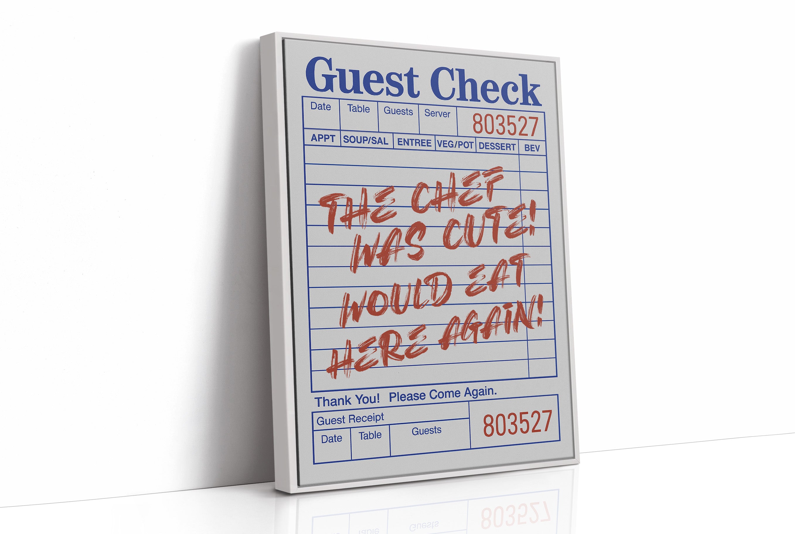 Culinary Confessions on Receipt Paper