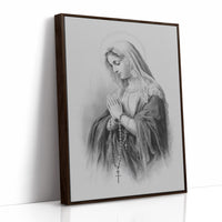 Quiet Prayer On Rustic Wood