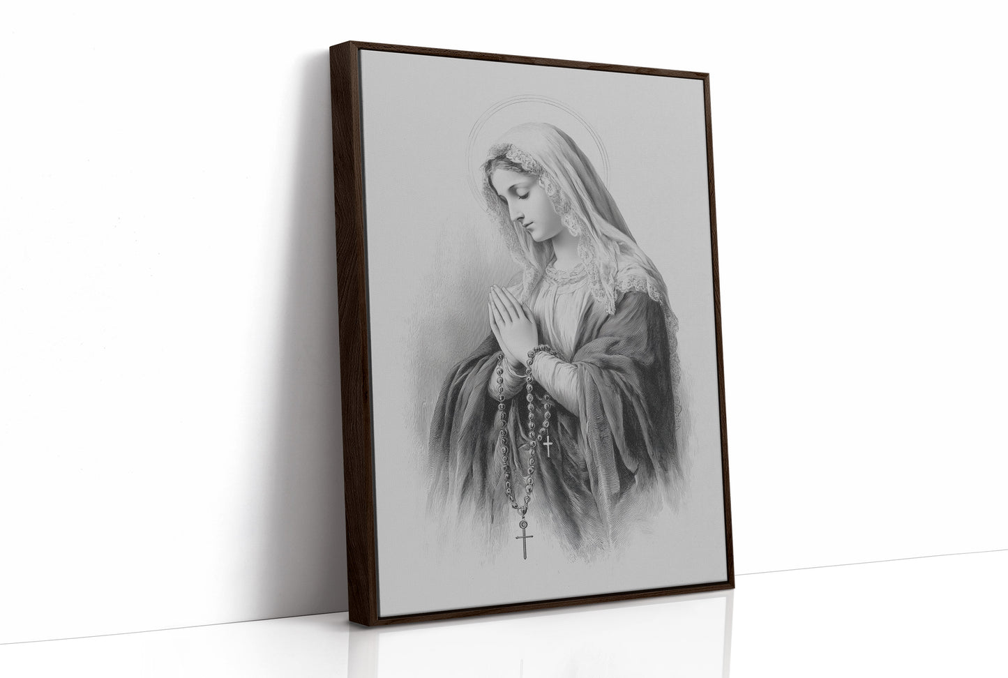 Quiet Prayer On Rustic Wood