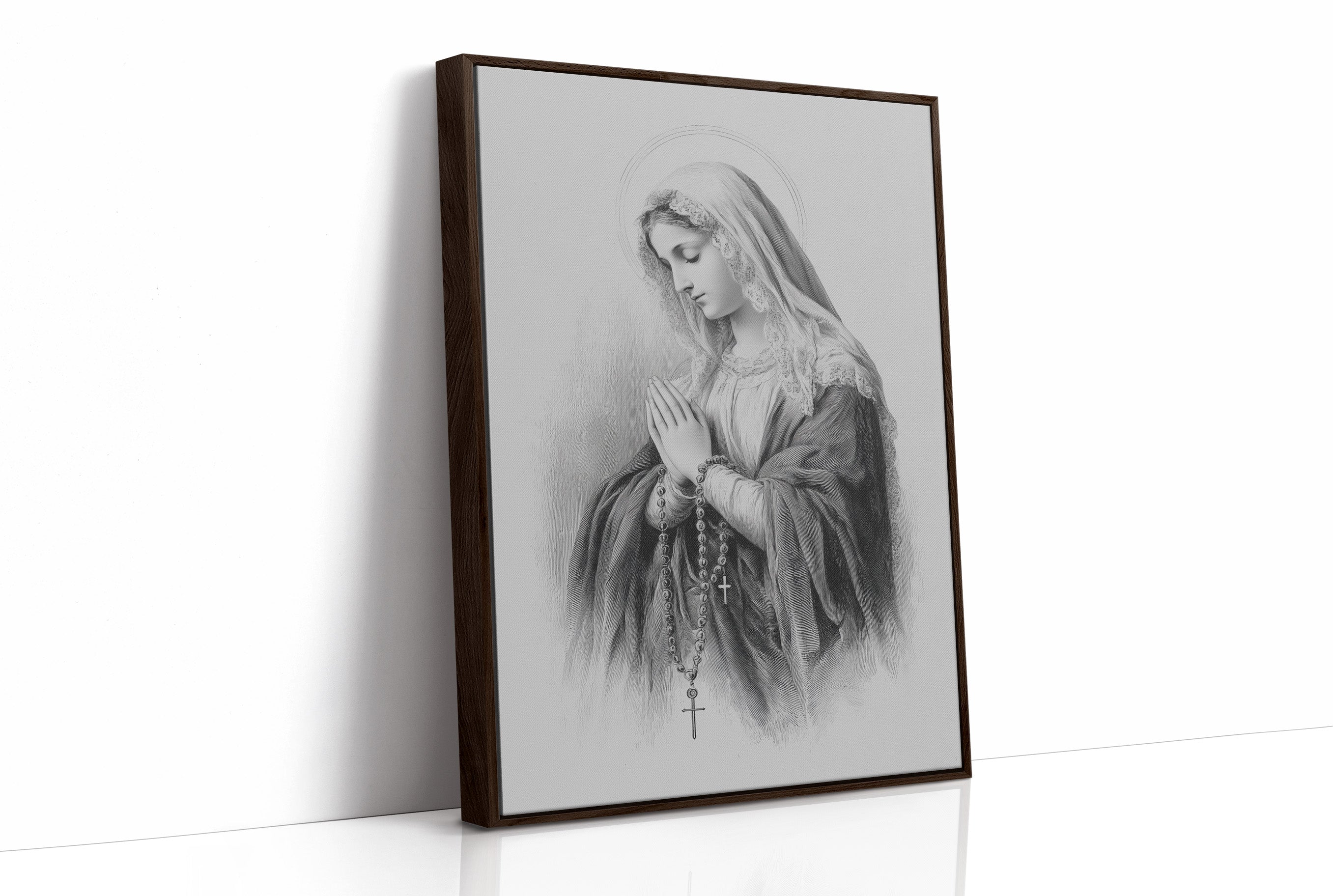 Quiet Prayer On Rustic Wood