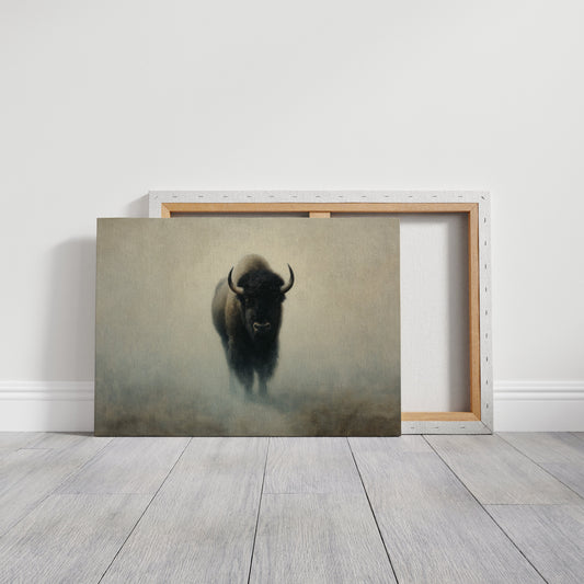 Ancient Power Through Morning Fog