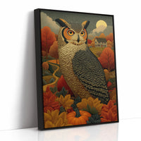 Autumn Moon Watches The Farmhouse